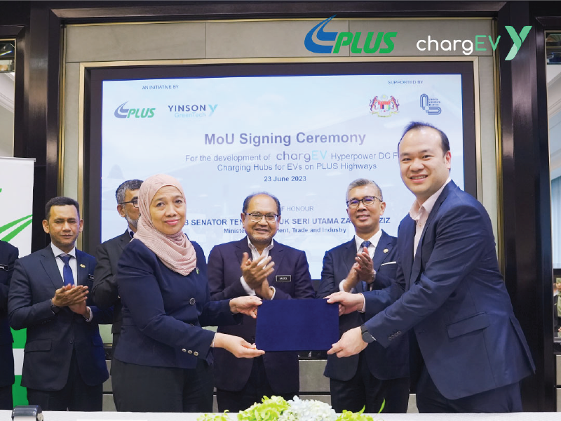 Yinson GreenTech and PLUS Malaysia to develop first chargEV Hyperpower DC Fast Charging Hub